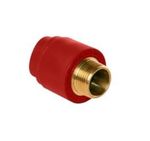 Injerto rosca macho redfire PP-R ROJO, referencia P-500063-RF de la serie redfire de Heliroma. Medida: 63/75/90x1/2